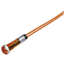 サカズメ LED表示灯 DA-8FL (AC/DC100V接続) Φ8 橙