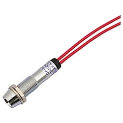 サカズメ LED表示灯 DA-8JPL (AC/DC100V接続) Φ8 赤