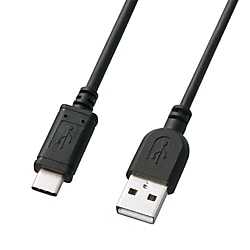 USB2.0 Type C-Aケーブル（0.5m・ブラック） KU-CA05K