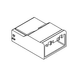 2.50mm ピッチ 中継用コネクター　プラグハウジング（500593）