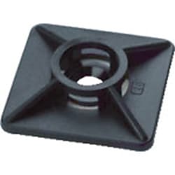 SapiSelco ケーブルタイ固定具 角型 粘着付 4mm (100個入)