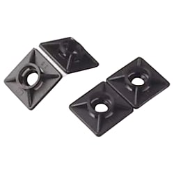 SapiSelco ケーブルタイ固定具 粘着ダブルタイプ 角型 4mm 100個