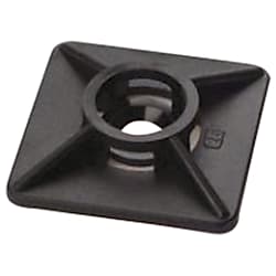 SapiSelco ケーブルタイ固定具 角型 4mm 黒 100個入