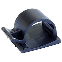 SapiSelco ケーブル固定クリップ 粘着タイプ 5mm 黒 (100個入)