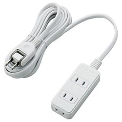 電源タップ（雷ガード・ほこりシャッター・3個口・3m・ホワイト） T-KST02-22330WH