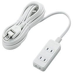 電源タップ（雷ガード・ほこりシャッター・3個口・5m・ホワイト） T-KST02-22350WH