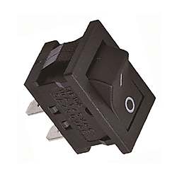 日本電産コパル電子 ロッカースイッチ 黒 SLE6A2-9