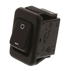ZF ロッカースイッチ Electronics 黒（SPST,スチール合金）