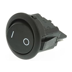 ZF ロッカースイッチ Electronics 黒（SPST,クイックコネクト）