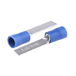 圧着ブレード端子 JST FVシリーズ 絶縁 刃長さ18.2mm 刃幅4.6mm 青
