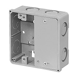 軽量間仕切り用　アウトレットボックス　（１個用ブランクカバー付）