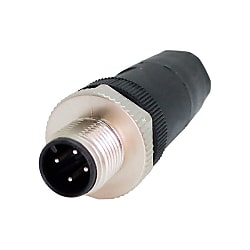 M12A-4ピン現場組立コネクタ(オス)