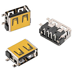 USBコネクタ, タイプA, USB2.0, メス Wurth Elektronik, ポート数:1