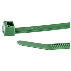 HellermannTyton 結束バンド 200 x 4.6 mm, 緑 T50R