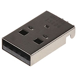 USBコネクタ (タイプA), オス Molex, ポート数:1