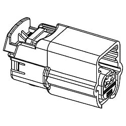 Molex コネクタハウジング MX64シリーズ 2.54mm メス 1列 3極