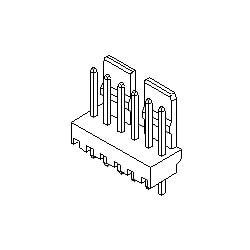 2.50mmピッチ 1列 電線対基板用 ヘッダー