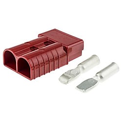 ヘビーデューティ電源コネクタ（フラットワイピング端子付属）2極 350A 6322G1