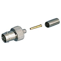 Amphenol BNCコネクタ ケーブルマウント 圧着 50Ω B6121A1-NT3G-1-50