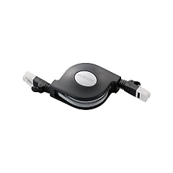 ツメ折れ防止巻取りLANケーブル(Cat6準拠)