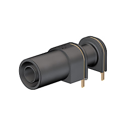 Staubli XELW-4 絶縁体付きセイフティプラグ用Φ4mmソケット 基板取り付け