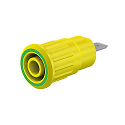 Staubli SEB4-F／N 絶縁体付きセイフティプラグ用Φ4mmソケット プレスイン取り付け