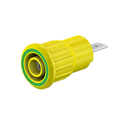 Staubli SEB4-F／A 絶縁体付きセイフティプラグ用Φ4mmソケット プレスイン取り付け