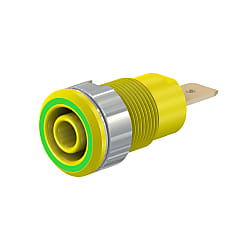 Staubli SLB4-F6,3  絶縁体付きセイフティプラグ用Φ4mmソケット