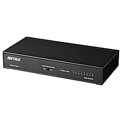Giga 8ポート スイッチングハブ 電源内蔵 金属筐体 マグネット付 LSW6-GT-8NS