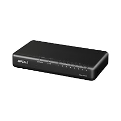 Giga 8ポート スイッチングハブ 電源外付け プラスチック筐体 LSW6-GT-8EPLシリーズ