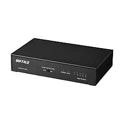 Giga 5ポート スイッチングハブ 電源内蔵 金属筐体 マグネット付 LSW6-GT-5NS
