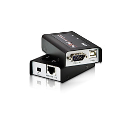 USB VGA カテゴリ5e ミニKVMエクステンダー（1280×1024@100m）