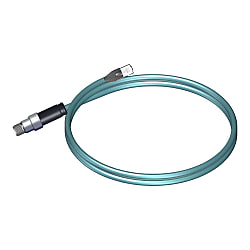 Ethernetケーブル M12コネクタ⇔RJ-45コネクタ