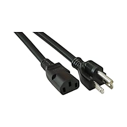ACコード 固定長（PSE/UL/CSA）両端付き（3か国同時認証品） 黒色