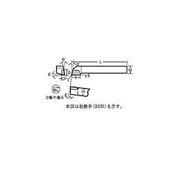 JIS標準型 片刃バイト 33型・34型 画像