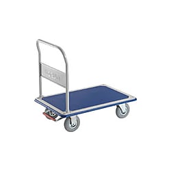 プレス製運搬車 ドンキーカート  （空気入タイヤ ピン式固定車ストッパー付）