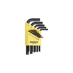 六角L-レンチセット ショート（規格インチ） 黒染