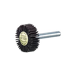“ダイヤ軸付フラップホイール”（オールダイヤタイプ・軸径6mm）
