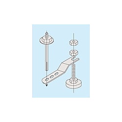 ステンレス保管システム オプション 固定金具（床タイプ）