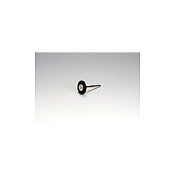 ミニチュア黒毛軸付ホイールブラシ
