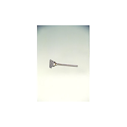 ミニチュアステンレス軸付カップブラシ,線径0.15mm,軸径3mm