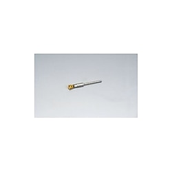 ミニチュア真鍮軸付筒型ブラシ,線径0.15mm,軸径3mm