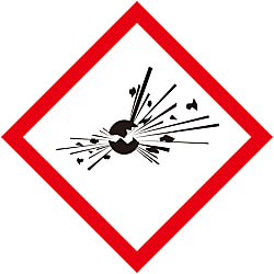 GHSラベル GHS-3 爆弾の爆発