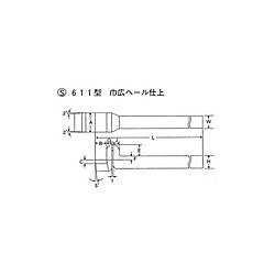 ハイスバイト S611型 巾広ヘール仕上