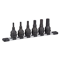 インパクト用ヘキサゴンソケットセット（ホルダー付）HAH406