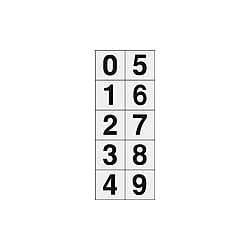 数字ステッカー（透明）