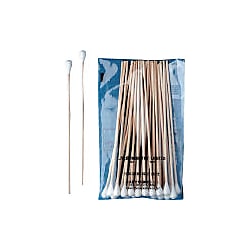 工業用綿棒（先端砲弾型）軸:木