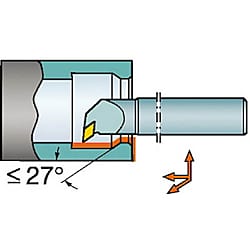 ボーリングバイト T-Max P レバークランプ S...-PDUNR/L