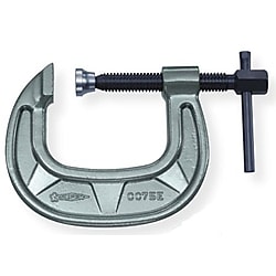 シャコ万力（C型）（強力ワイドタイプ） メタリックグレー焼付塗装
