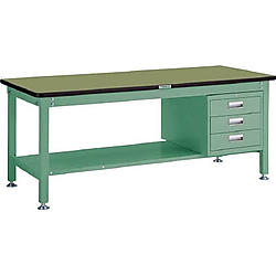 中量作業台（3段キャビネット付）均等荷重1200kg 画像